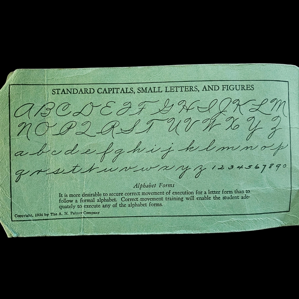 Vintage Palmer Method Handwriting Book, Paperback 1936 Iowa Illinois Oregon - Picture 3 of 4